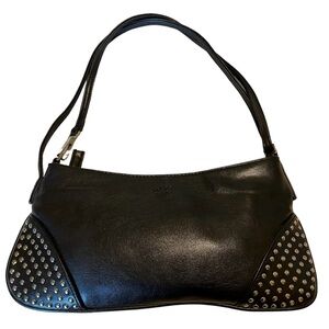 XOXO Black Crossbody With Brushed Nickel Studded On Both Bottom Corners